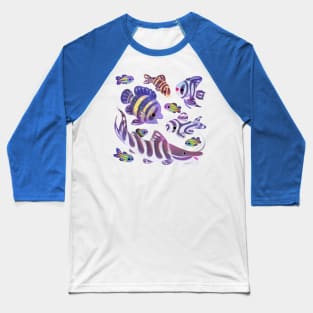 Zebras in freshwater Baseball T-Shirt